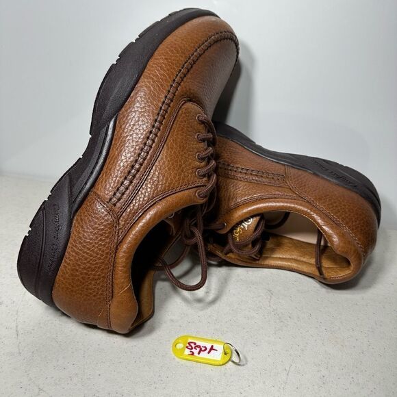 Dr. Comfort 8020 Stallion Leather Diabetic Oxfords Chestnut 